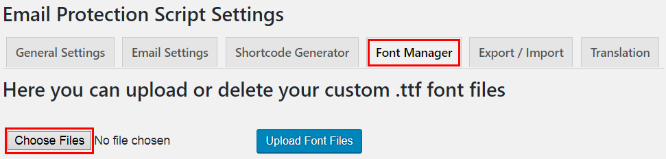 Font Manager