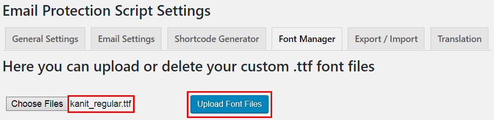 Font Manager