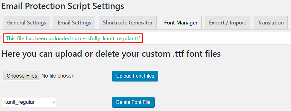 Font Manager