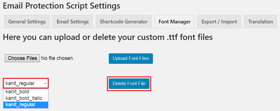 Font Manager