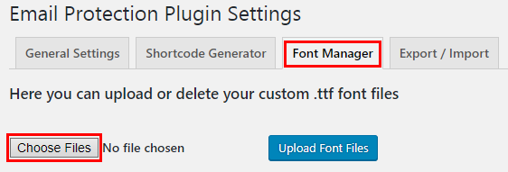 Font Manager