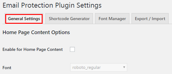 General Settings